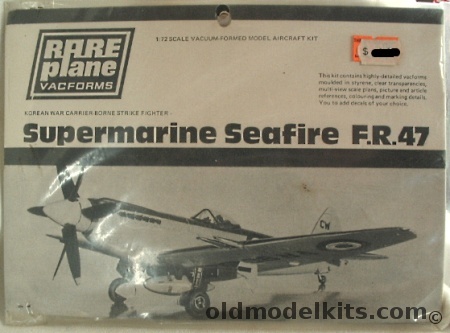 Rareplane 1/72 Supermarine Seafire FR47 plastic model kit